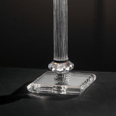 "Altamura" lampe de table vénitienne en cristal - 1 lumière - transparent