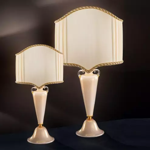 "Ermenegildo" lampe de table vénitienne en cristal - 1 lumière 