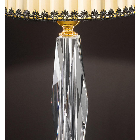 "Mazzolino" venezianischer kristall tischleuchte - 1 flammig - transparent