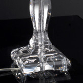 "Allimandi" venezianischer kristall tischleuchte - 1 flammig - transparent
