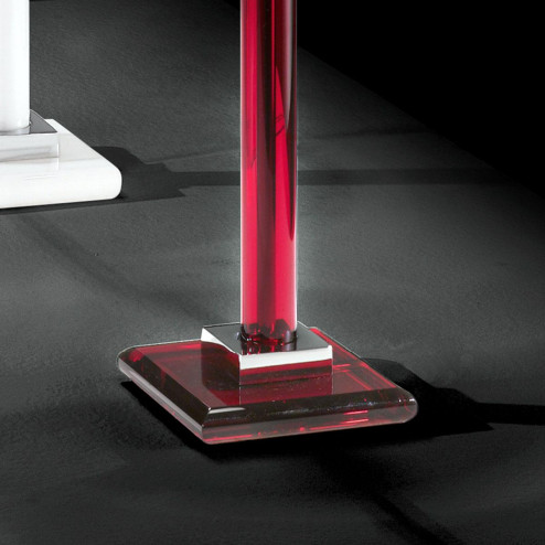 "Battiato" lampe de table vénitienne en cristal - 1 lumière - rouge