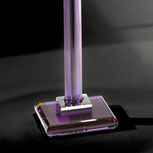 "Battiato" venetian crystal table lamp - 1 light -  purple