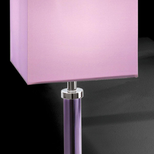 "Battiato" venetian crystal table lamp - 1 light -  purple