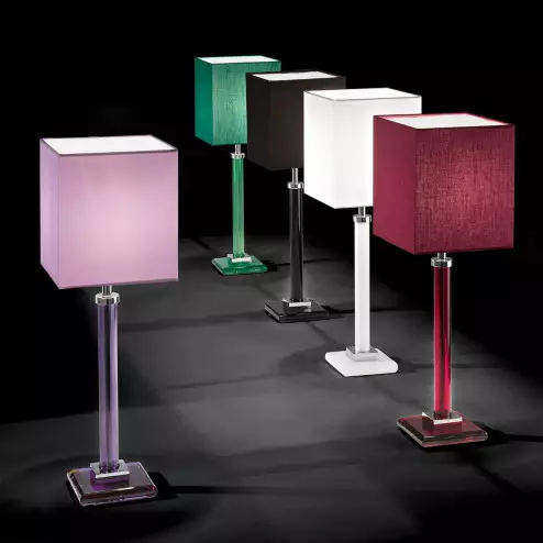 "Battiato" lampe de table vénitienne en cristal - 1 lumière 