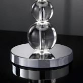"Marianini" venetian crystal table lamp - 1 light - transparent