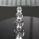 "Marianini" lampara de sobremesa veneciana en cristal - 1 luce - transparente