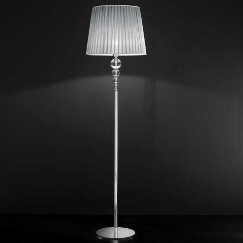 "Marianini" lampara de pie veneciana en cristal - 1 luce - transparente