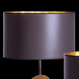 "Canuti" lampara de sobremesa veneciana en cristal - 1 luce - hoja de oro