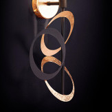 "Canuti" aplique veneciano de pared en cristal - 1 luce - hoja de oro