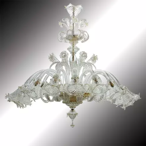 "Mirabile" Murano Kronleuchter ovale Form 16 flammig