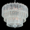 "Archie" lustre en cristal de Murano - 9 lumières - transparent