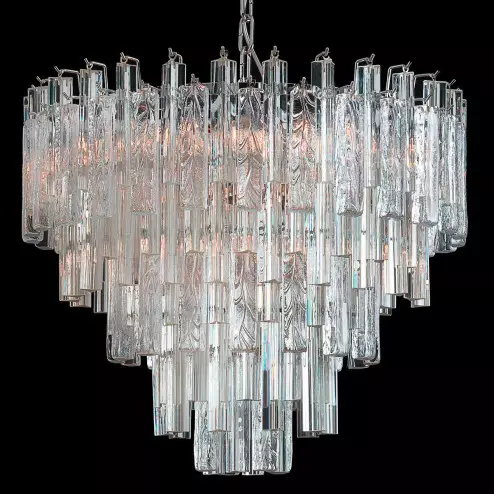 "Candy" Murano glass chandelier - 9 lights - transparent