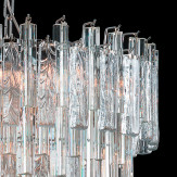 "Candy" Murano glas Kronleuchter - 9 flammig - transparent