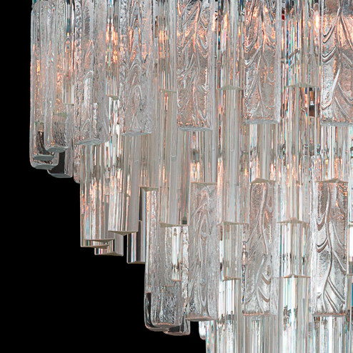 "Candy" lustre en cristal de Murano - 9 lumières - transparent