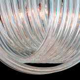 "Carrie" Murano glas Kronleuchter - 6 flammig - transparent