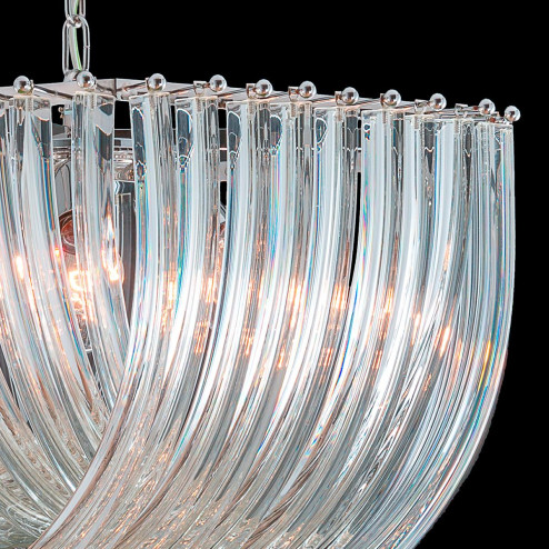 "Carrie" lustre en cristal de Murano  - 6 lumières - transparent
