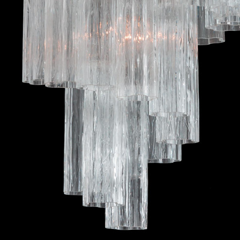 "Percy" Murano glass chandelier - 7 lights - transparent