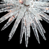"Jocelyn" Murano glas Kronleuchter - 9 flammig - transparent