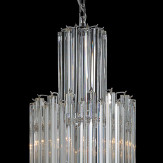 "Jackie" Murano glass chandelier - 10 lights - transparent
