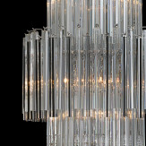 "Jackie" Murano glass chandelier - 10 lights - transparent