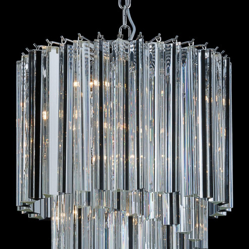 "Grace" Murano glass chandelier - 8 lights - transparent
