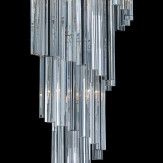 "Grace" Murano glas Kronleuchter - 8 flammig - transparent