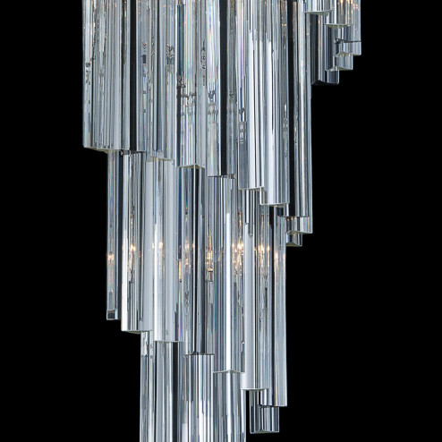 "Grace" Murano glass chandelier - 8 lights - transparent