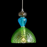 "Mavis" suspension en verre de Murano - 3 lumières - multicolor