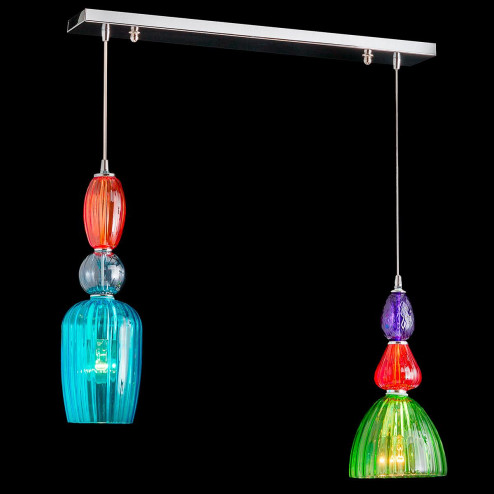 "Millie" lámpara colgante en cristal de Murano - 2 luce - multicolore