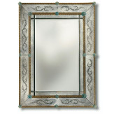 "Angelica" miroir vénitien en verre de Murano