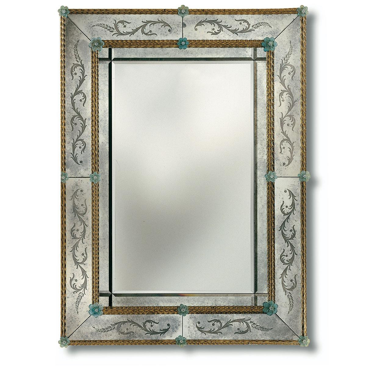 "Angelica" espejo veneciano de cristal de Murano