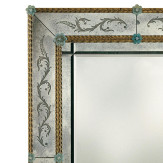 "Angelica" espejo veneciano de cristal de Murano