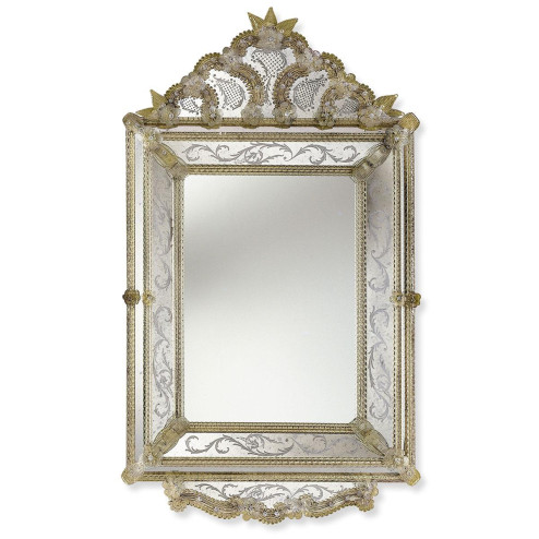 "Isadora" miroir vénitien en verre de Murano