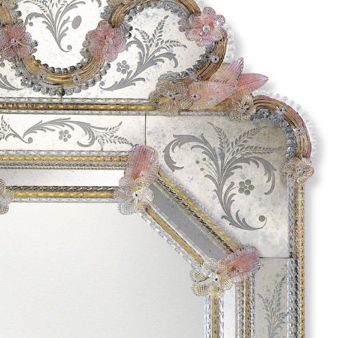 "Dafne" Murano glass venetian mirror