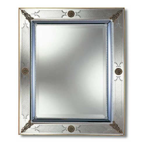 "Azzurra" Murano glass venetian mirror