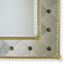 "Isotta" miroir vénitien en verre de Murano