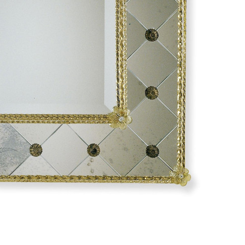 "Isotta" Murano glass venetian mirror