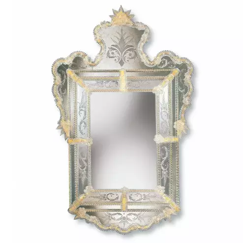 "Alberta" miroir vénitien en verre de Murano