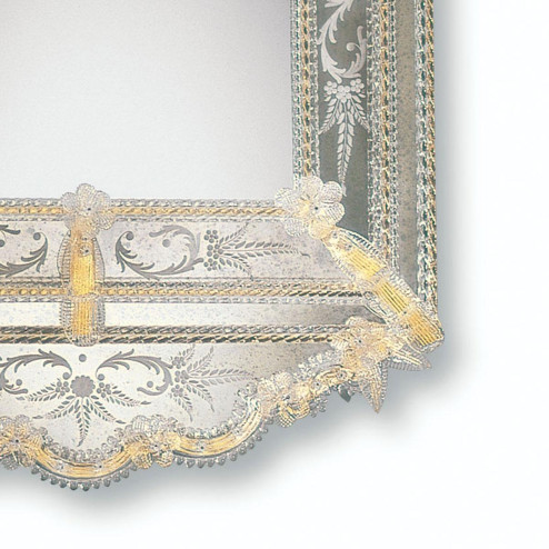 "Alberta" espejo veneciano de cristal de Murano