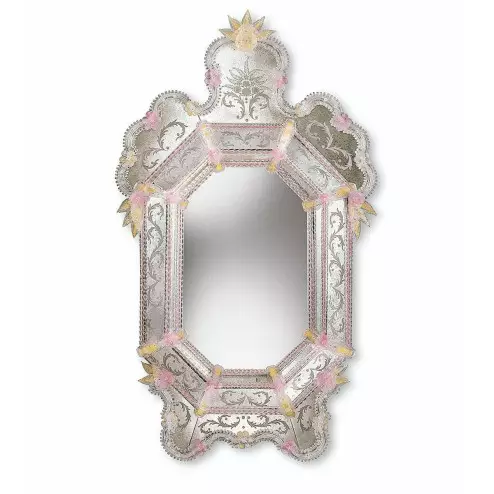 "Alina" Murano glass venetian mirror