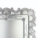 "Magda" espejo veneciano de cristal de Murano
