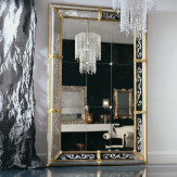 "Odetta" miroir vénitien en verre de Murano
