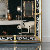 "Odetta" espejo veneciano de cristal de Murano