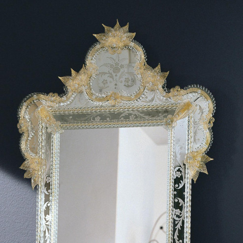"Venere" espejo veneciano de cristal de Murano