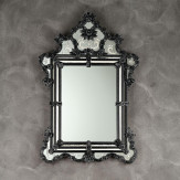 "Zelinda" miroir vénitien en verre de Murano