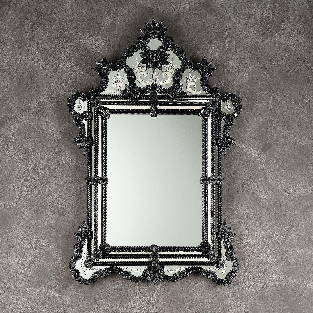 "Zelinda" espejo veneciano de cristal de Murano