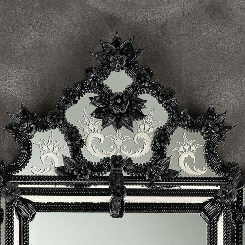 "Zelinda" espejo veneciano de cristal de Murano