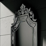 "Ornella" espejo veneciano de cristal de Murano