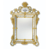"Valentina" espejo veneciano de cristal de Murano