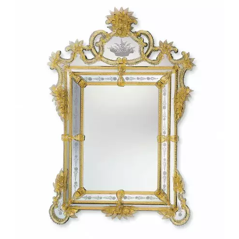 "Valentina" miroir vénitien en verre de Murano